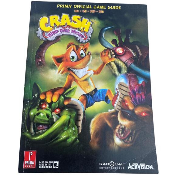 Crash: Mind Over Mutant  prima game guide 2008 - Picture 1 of 2